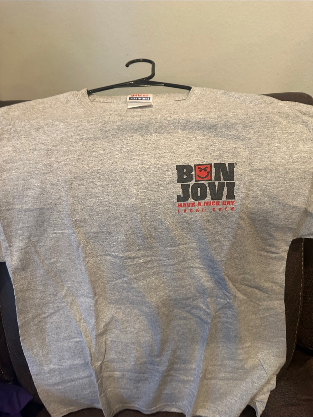 Bon Jovi 'Have A Nice Day' Gray Graphic Tee